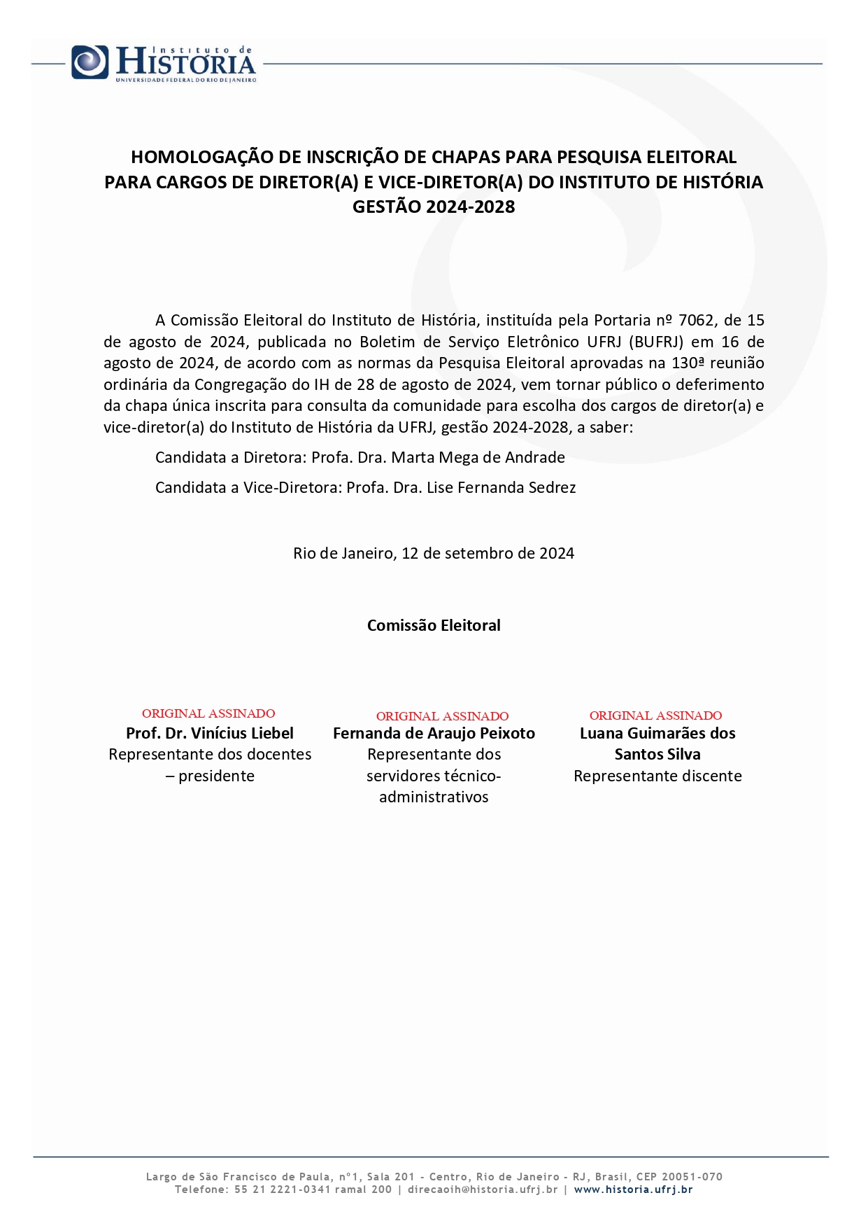 Comissão Eleitoral IH 2024 Homologação inscrição page-0001